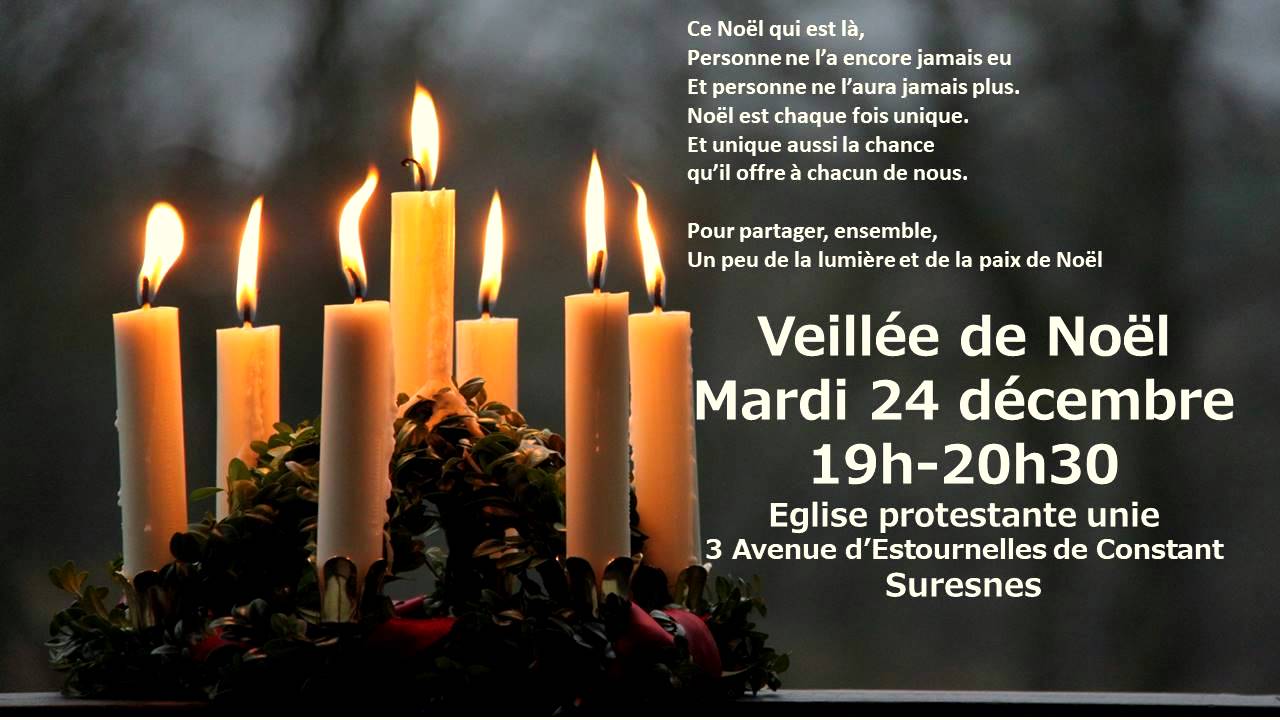 Affiche de Noel. Eglise Protestante