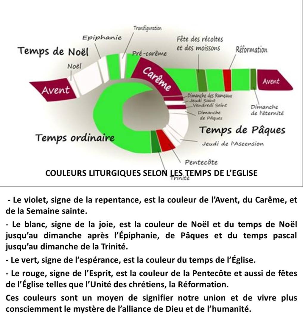 Couleurs liturgiques pour site